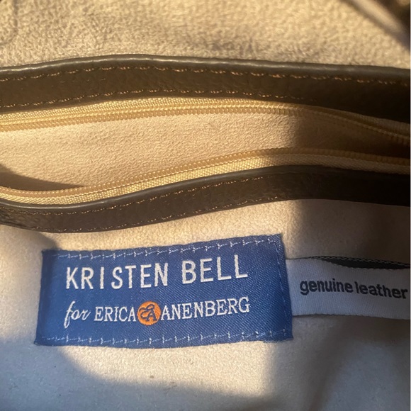 KRISTEN BELLE Brown Leather Satchel HandBag - Picture 5 of 6